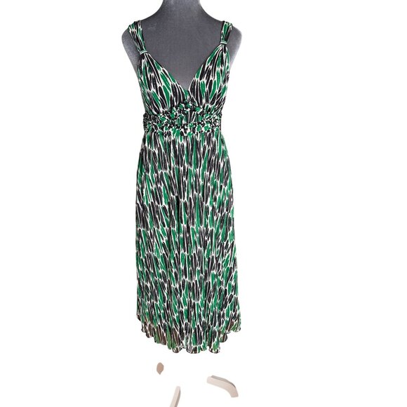 Diane Von Furstenberg For Pea in the Pod Silk Sleeveless Midi Maternity Dress Si - Picture 1 of 5